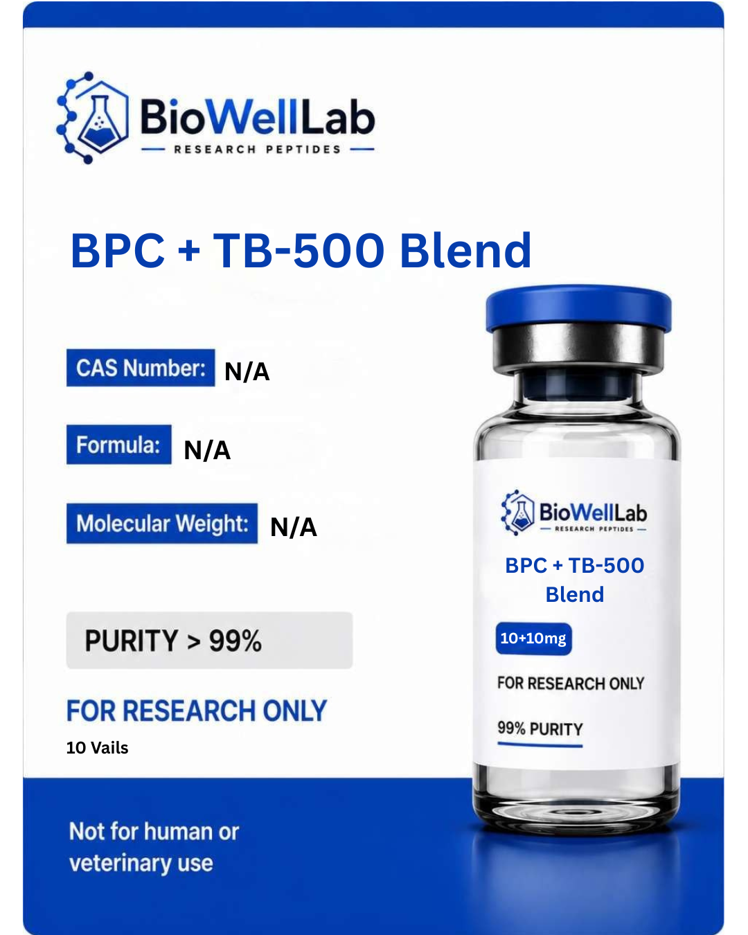 BPC + TB-500 Blend Research Peptide | BioWellLab UK