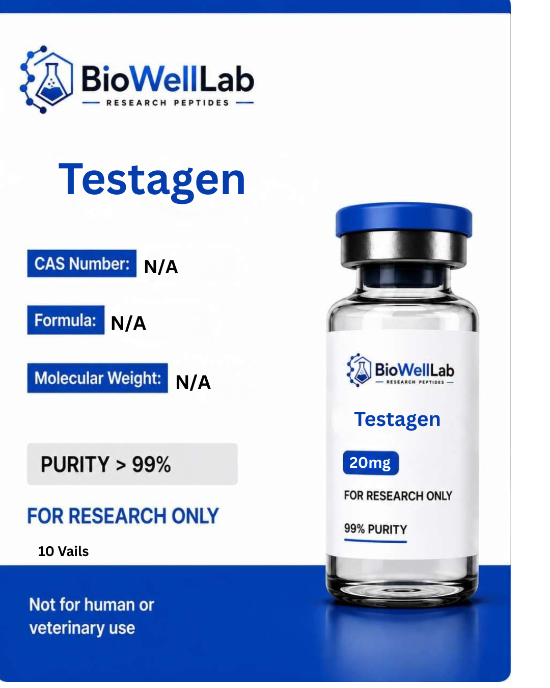 Testagen 20mg Research Peptide | BioWellLab UK