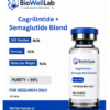 Cagrilintide + Semaglutide Blend Research Peptide | BioWellLab UK