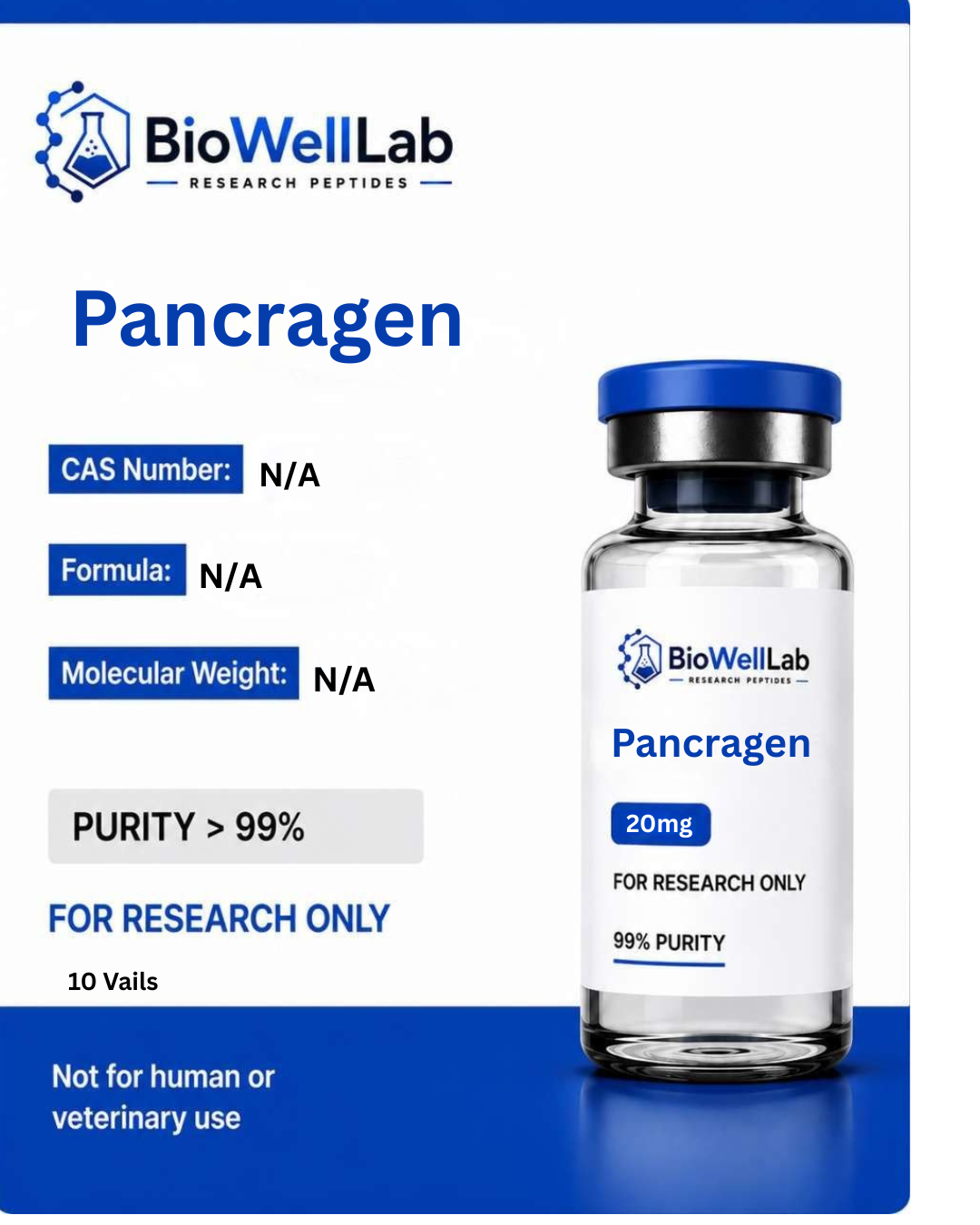 Pancragen 20mg Research Peptide | BioWellLab UK